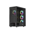 Počítačová skriňa Genesis DIAXID 605 ARGB / Midi Tower / Transpar. / Čierna NPC-2172