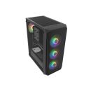 PC skriňa Fury SHOBO / Midi Tower / Transpar. / Čierna NFO-2154