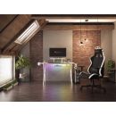 Genesis herní stůl Holm 320, RGB podsvícení, bílý, 120x60cm, 3xUSB 3.0, bezdrátová nabíječka NDS-1802