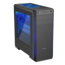 EVOLVEO T3 / Midi Tower / Transpar. / Čierna CAET3