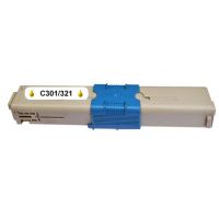 Kompatibilný toner pre OKI C301 / 321dn Yellow / 44973533 1500 strán