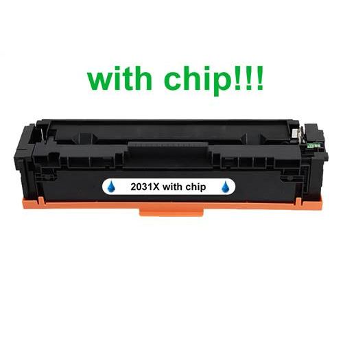 Kompatibilný toner pre HP 415X / W2031X-Plne funkčný čip! Cyan 6000 strán
