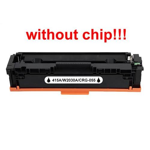 Kompatibilný toner pre HP 415A / W2030A / Canon CRG-055-No Chip! Black 2400 strán POZOR kazeta bez čipu