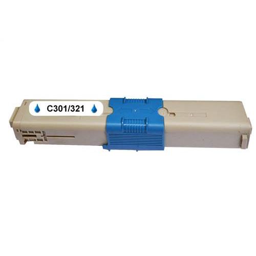 Kompatibilný toner pre OKI C301 / 321dn Cyan / 44973535 1500 strán