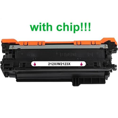 Kompatibilný toner pre HP 212X / W2123X-Plne funkčný čip! Magenta 10000 strán