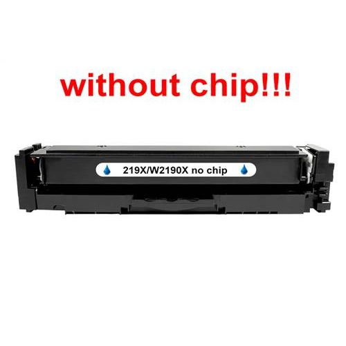 Kompatibilný toner pre HP 219X / W2191X-No Chip! Cyan. POZOR kazeta bez čipu 2500 strán