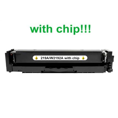 Kompatibilný toner pre HP 219A / W2192A-Plne funkčný čip! Yellow 1200 strán