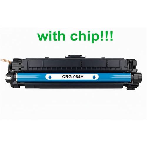 Kompatibilný toner pre Canon CRG-064H s čipom! Cyan 10400 strán