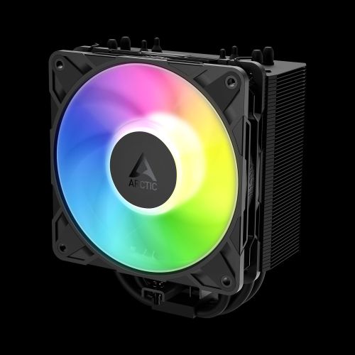 ARCTIC Freezer 36-S A-RGB (Black) - Výkonný celočierny vežový chladič CPU s úchvatným podsvietením ACFRE00198A