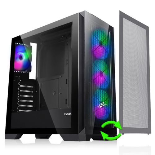 EVOLVEO Ptero Q2+, 2x čelný panel-sklo / mriežka, 4x PTEROQ2+