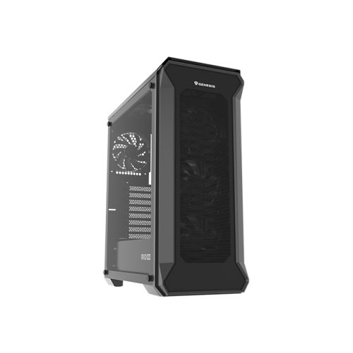 Počítačová skriňa Genesis IRID 505F / Midi Tower / Transpar. / Čierna NPC-1997