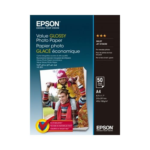 EPSON Value Glossy Photo Paper A4 50 listov C13S400036