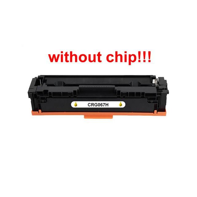 Kompatibilný toner pre Canon CRG-067H bez čipu! Yellow 2350 strán
