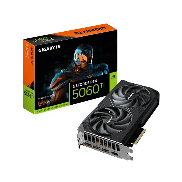 GIGABYTE GeForce RTX 5060 Ti WINDFORCE / OC / 16GB / GDDR7 GV-N506TWF2OC-16GD